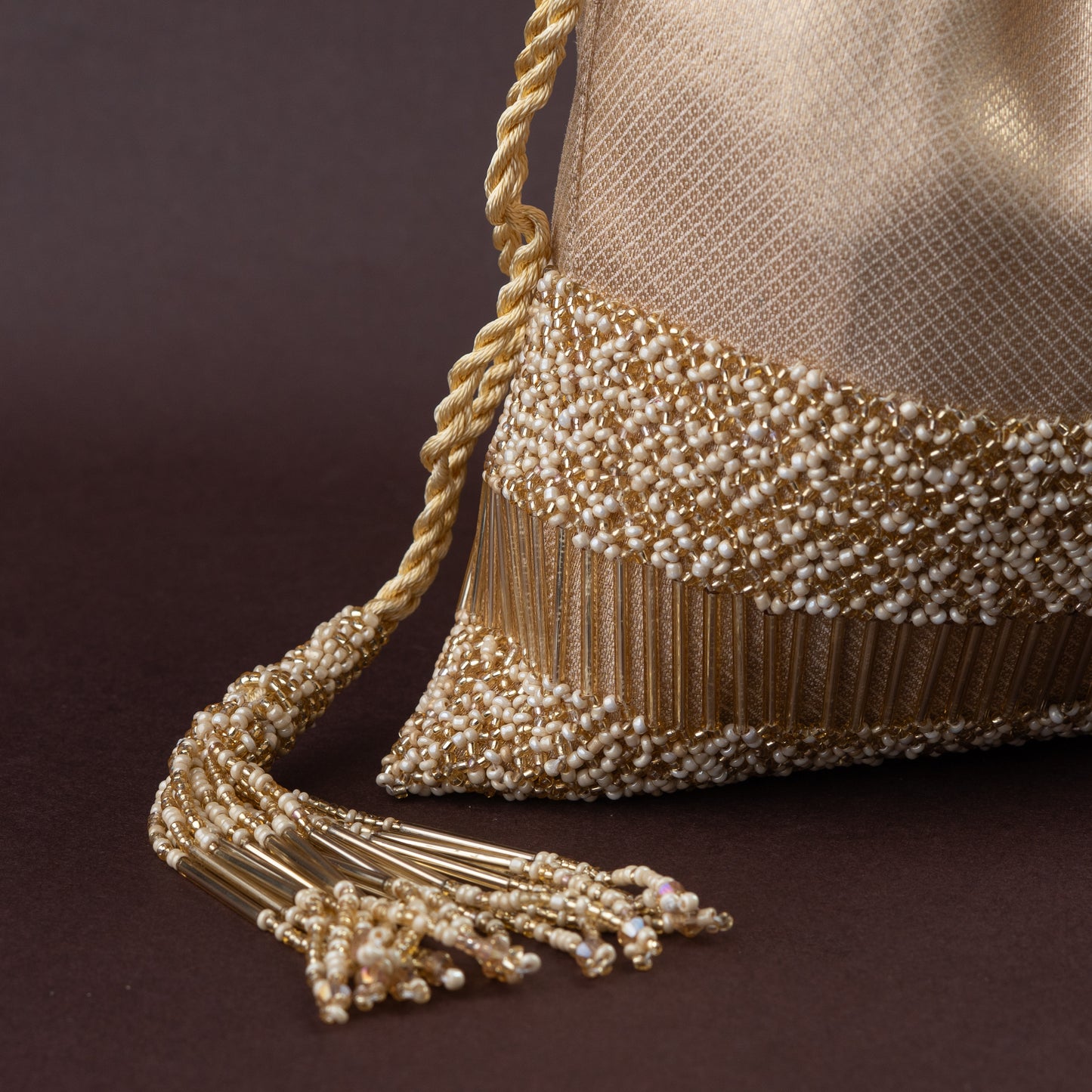 Brocade Silk & Beads Potli