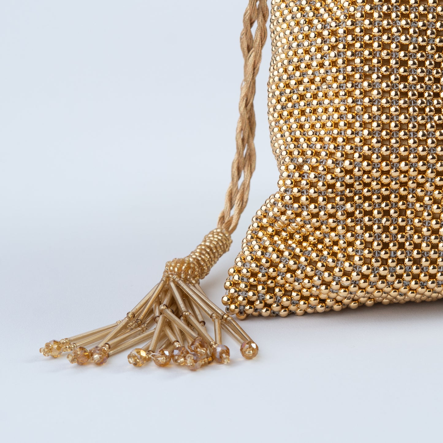 Champagne Gold Beaded Potli