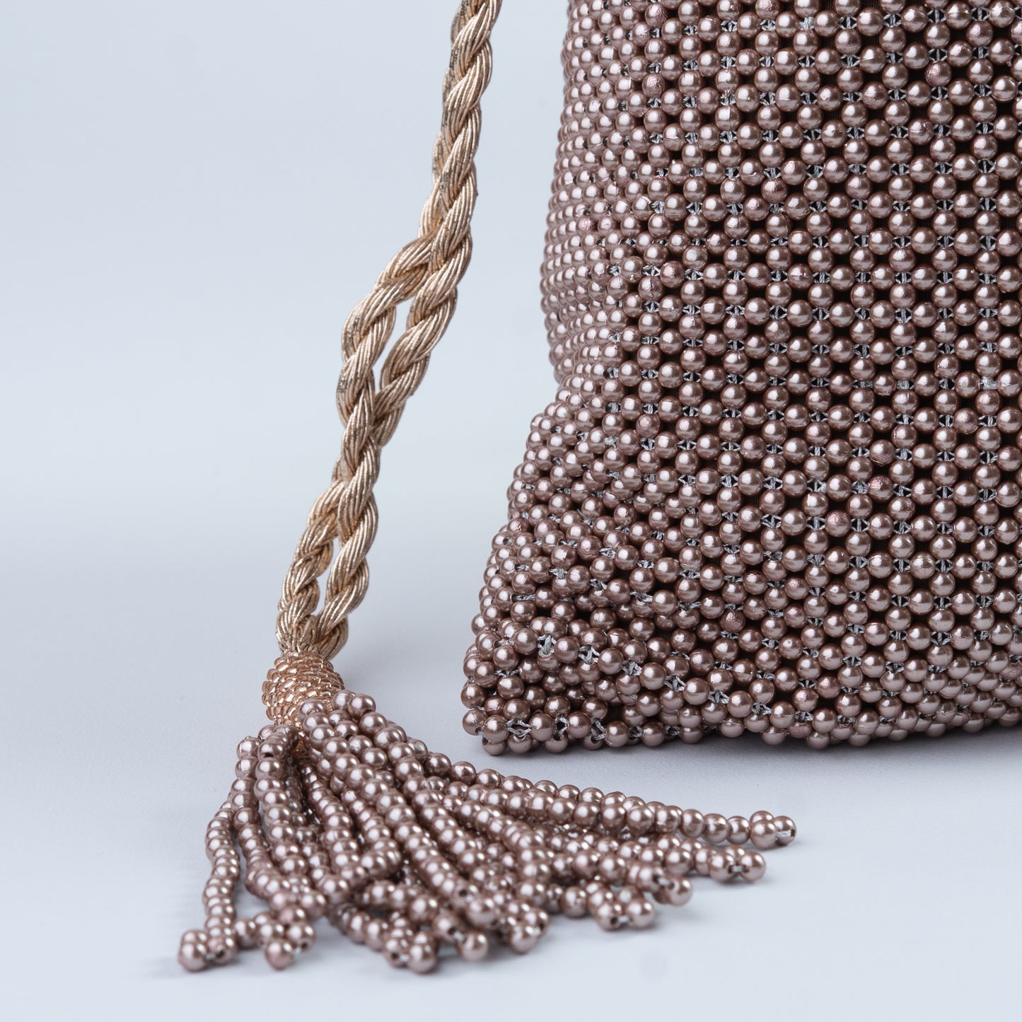 Champagne Gold Beaded Potli