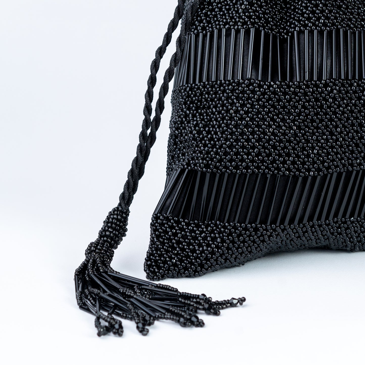 Black Crochet with Pearl & Salli Potli